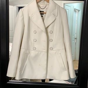 White Armani Exchange coat